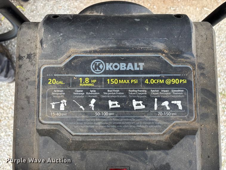 image for item EN5679 Kobalt air compressor
