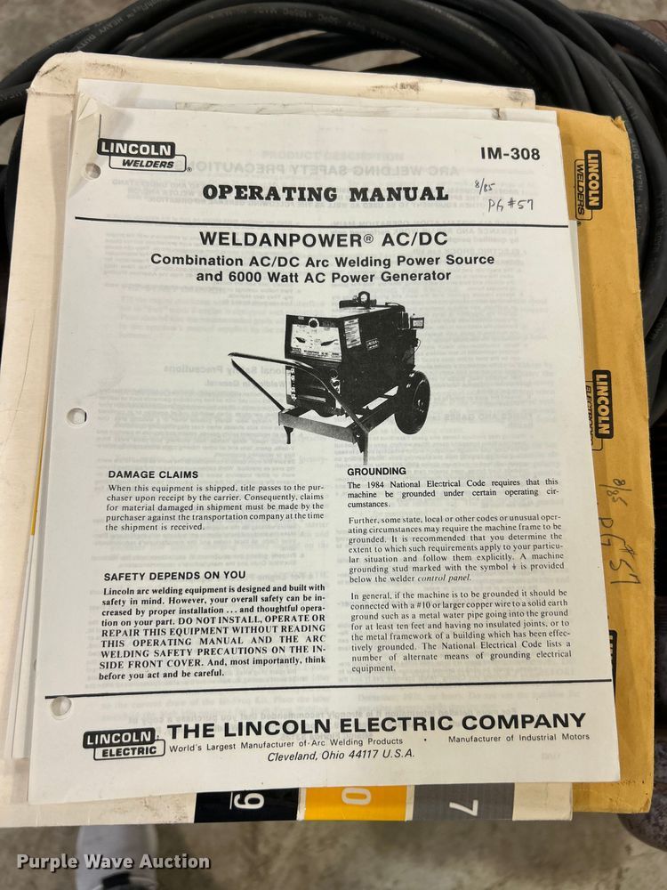 image for item ET3268 Lincoln Electric Weldanpower welder/generator