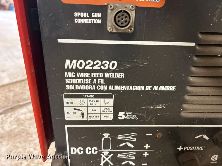 image for item ET3269 Marquette 250A welder