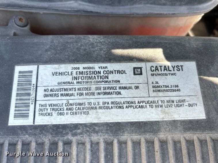 image for item ET3293 2008 Chevrolet Silverado 1500 pickup truck