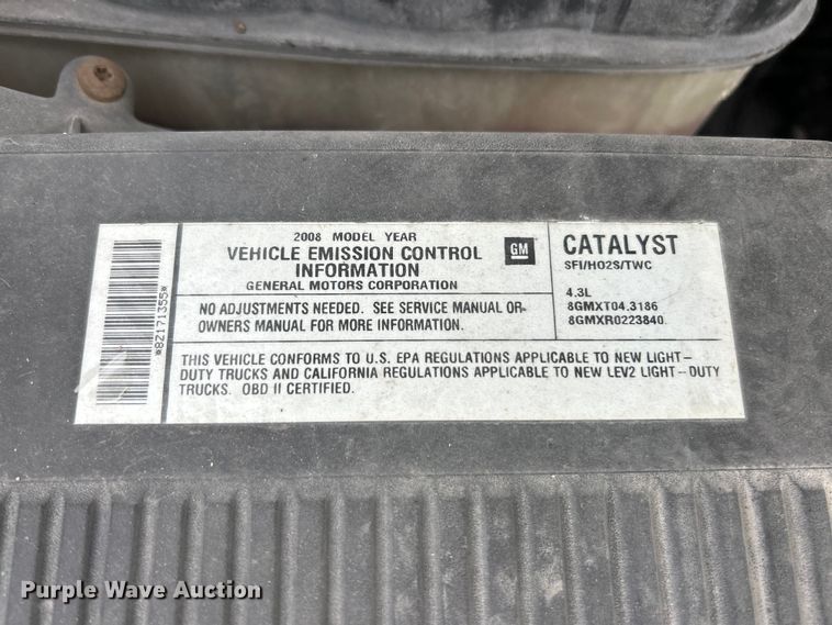 image for item ET3299 2008 Chevrolet Silverado 1500 pickup truck