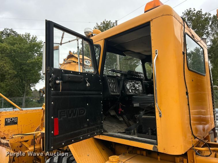 image for item ET3303 1985 FWD RB44-3231K snow blower truck