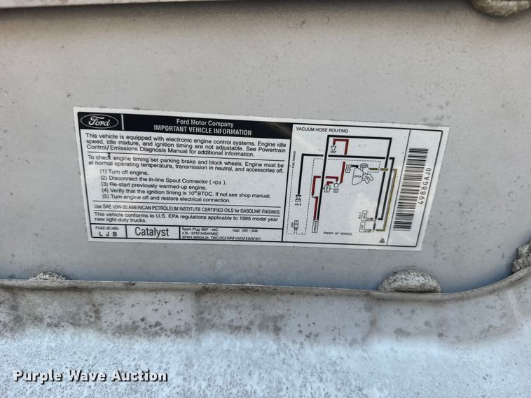 image for item EU6099 1995 Ford F150 pickup truck