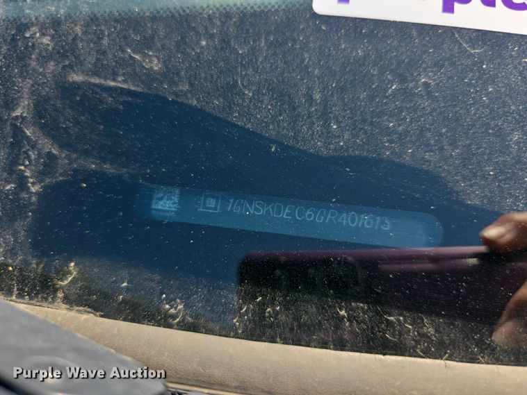 image for item FI0549 2016 Chevrolet Tahoe Police SUV