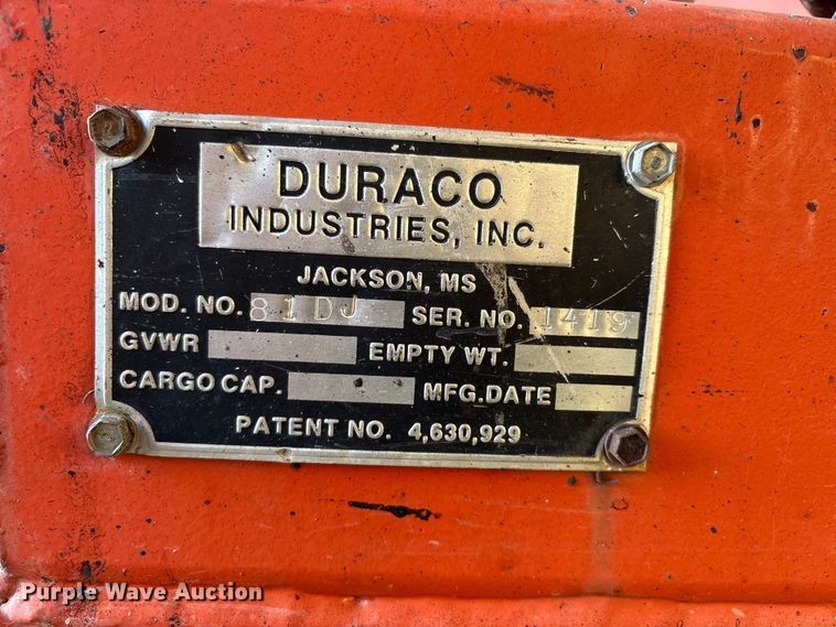 image for item IE9228 Duraco 81DJ pothole patcher