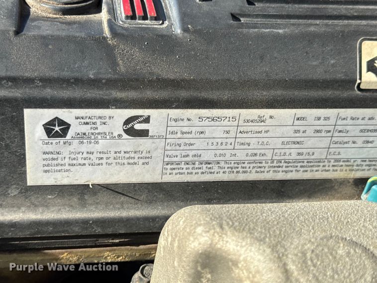 image for item DO2405 2006 Dodge Ram 2500HD Quad Cab flatbed pickup truck