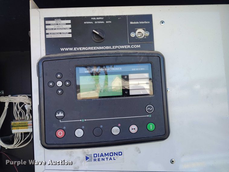 image for item DP5061 2021 Evergreen Mobile Power Juice Box 25LPG generator