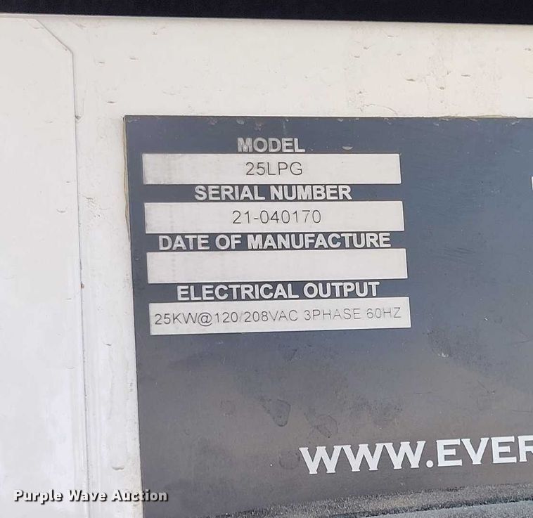 image for item DP5061 2021 Evergreen Mobile Power Juice Box 25LPG generator