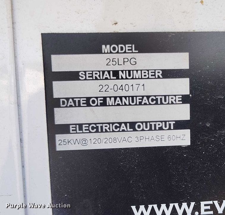 image for item DP5063 2022 Evergreen Mobile Power Juice Box 25LGP generator