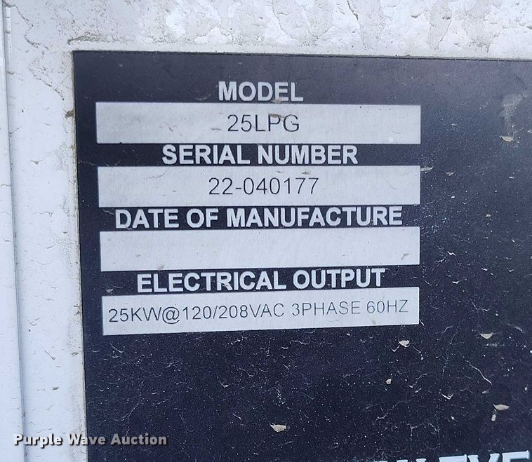 image for item DP5065 2022 Evergreen Mobile Power Juice Box 25LPG generator