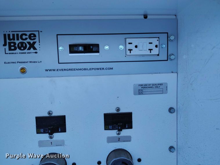 image for item DP5067 2022 Evergreen Mobile Power Juice Box 25LPG generator