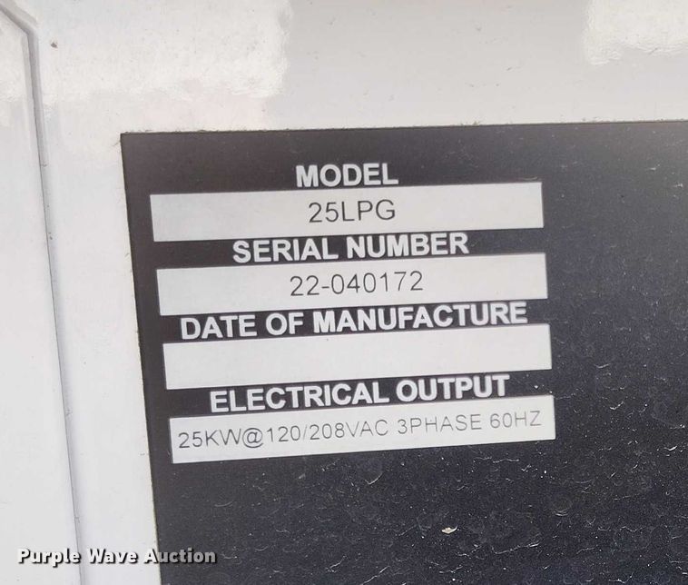 image for item DP5067 2022 Evergreen Mobile Power Juice Box 25LPG generator