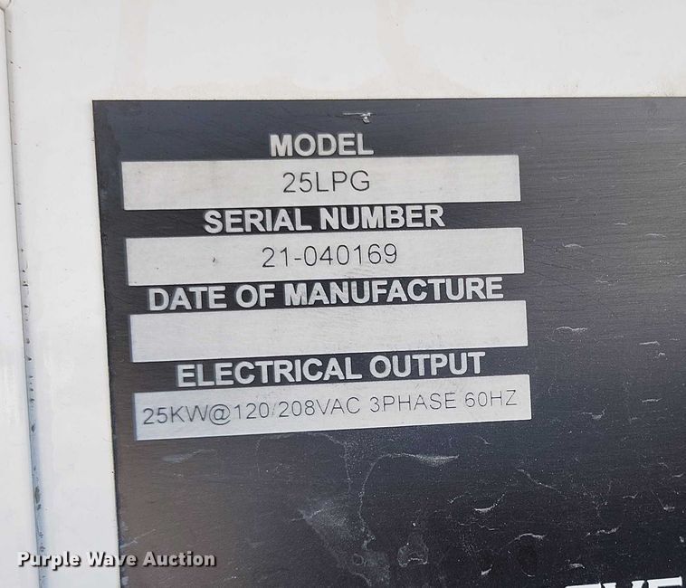 image for item DP5068 2021 Evergreen Mobile Power Juice Box 25LGP generator