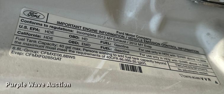 image for item DP8892 2012 Ford F550 flatbed truck