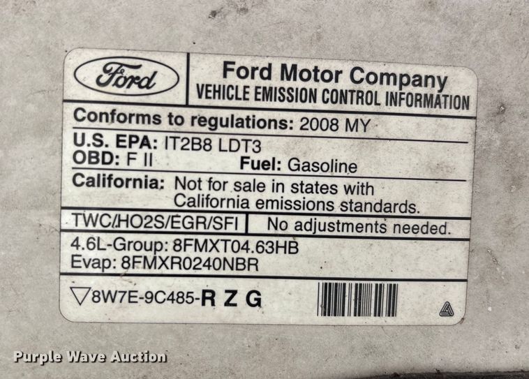 image for item DU1427 2008 Ford F150 pickup truck
