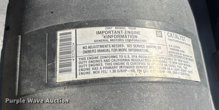 image for item DU1428 2007 Chevrolet Silverado 2500HD Ext. Cab pickup truck