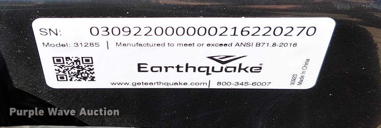 image for item DU3549 Earthquake 31285 rear tine tiller