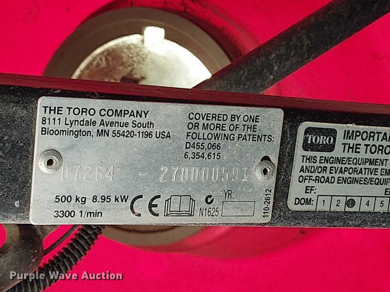 image for item DU3551 Toro Workman utility vehicle