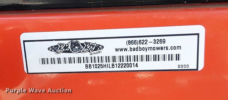 image for item DU3573 Bad Boy 1025H1 MFWD tractor