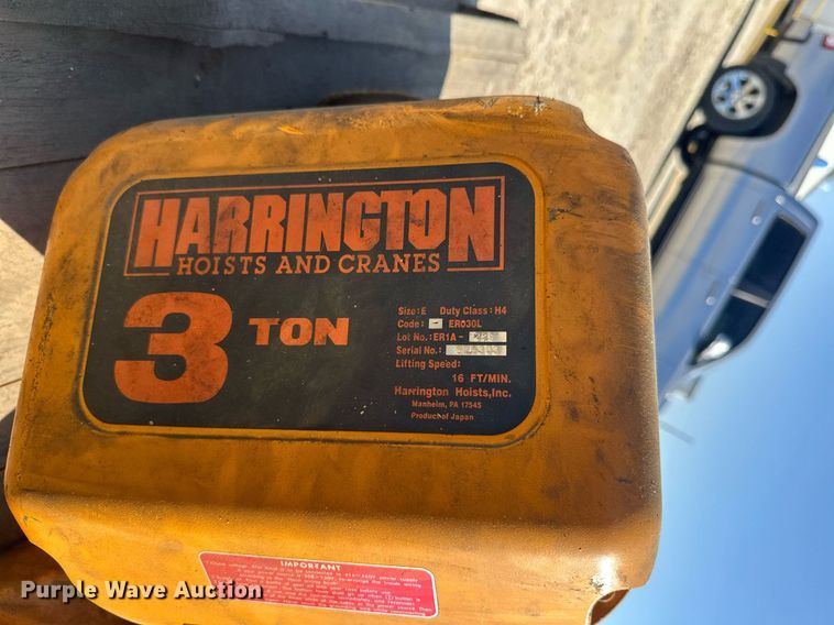 image for item DW4253 Harrington crane hoist 