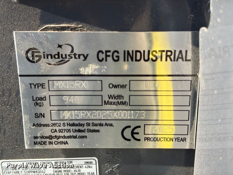 image for item DX5828 2025 Gindustry MX15RX mini excavator