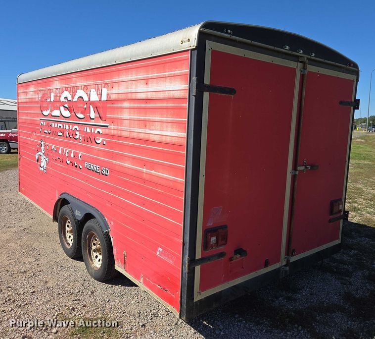 image for item DY1304 1992 Pace American L816TA2 enclosed cargo trailer