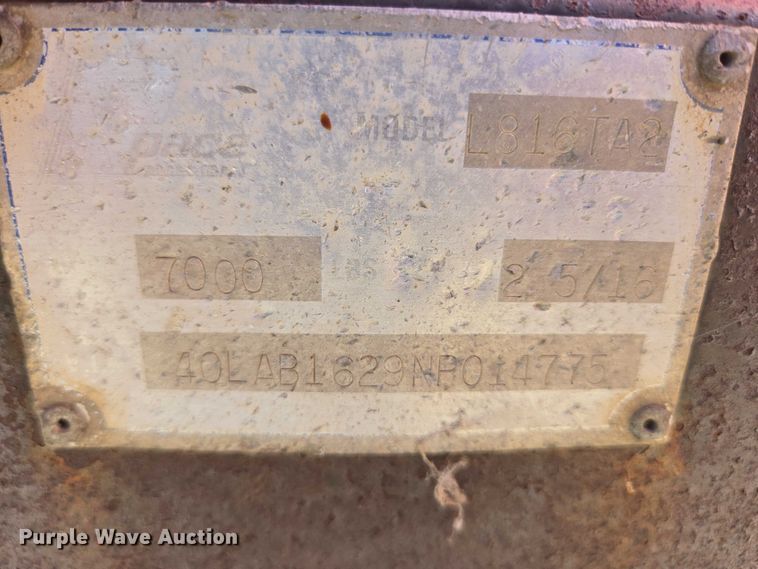 image for item DY1304 1992 Pace American L816TA2 enclosed cargo trailer