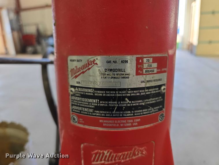 image for item DY1312 Milwaukee Dymodrill core drill 