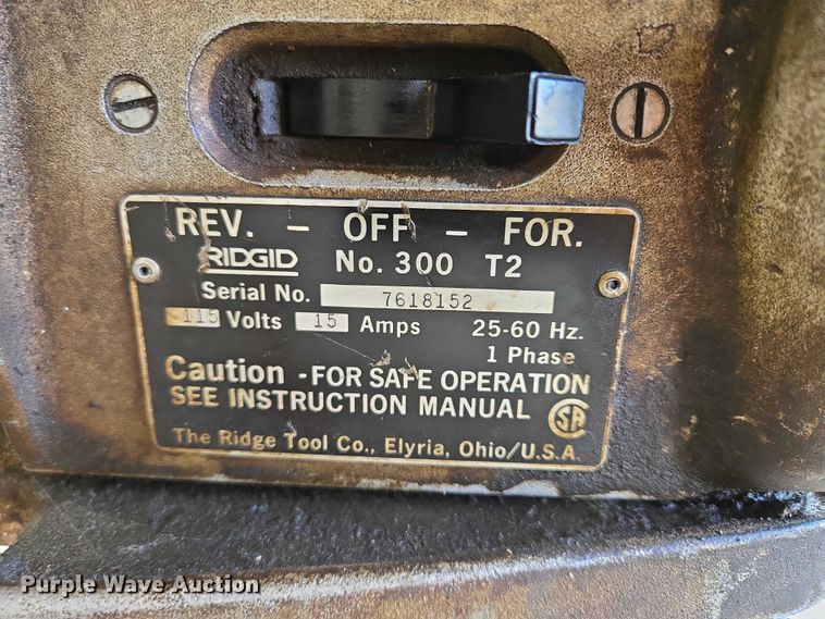 image for item DY1314 Rigid 300 pipe threader