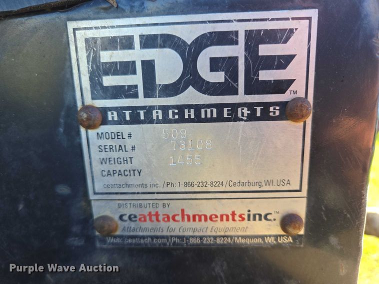 image for item DY1317 Edge 509 skid steer backhoe