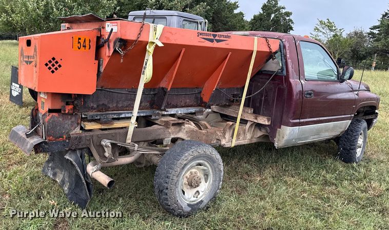 image for item DY8227 1995 Dodge Ram 2500 pickup truck cab and chassis