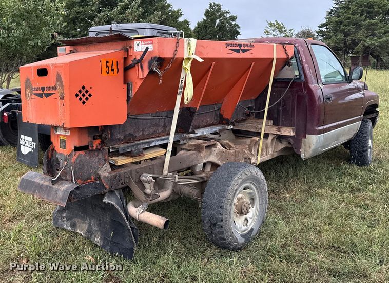 image for item DY8227 1995 Dodge Ram 2500 pickup truck cab and chassis