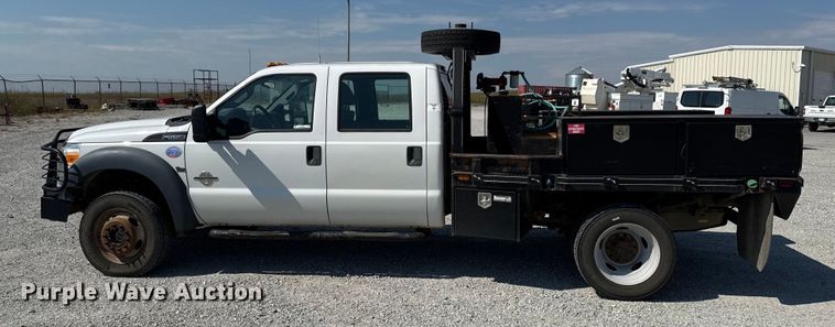 image for item DY8292 2014 Ford F550 Super Duty Crew Cab flatbed truck