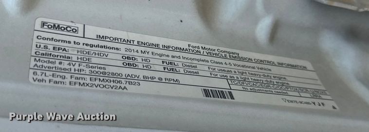 image for item DY8292 2014 Ford F550 Super Duty Crew Cab flatbed truck