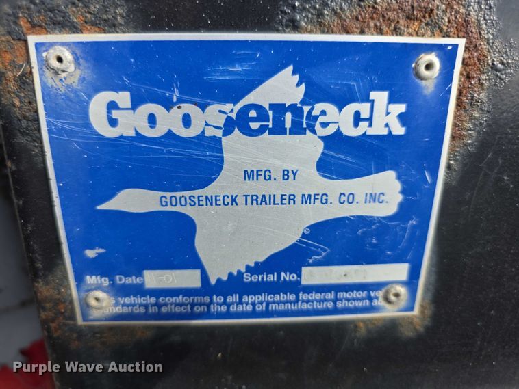 image for item DZ6394 2001 Gooseneck  flat bed 