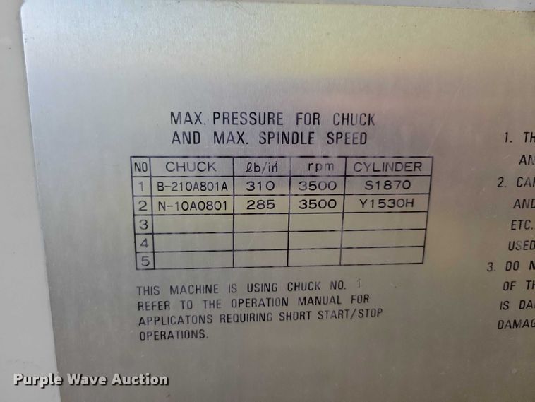 image for item DZ6584 Okuma LB25 lathe