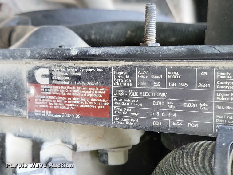 image for item DZ6705 2002 Freightliner flatbed truck