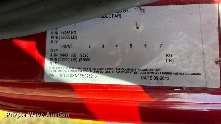 image for item EA7556 2014 International DuraStar 4300 forestry bucket truck