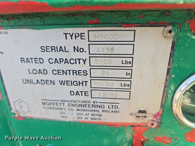 image for item EB1109 Moffett M5000 forklift