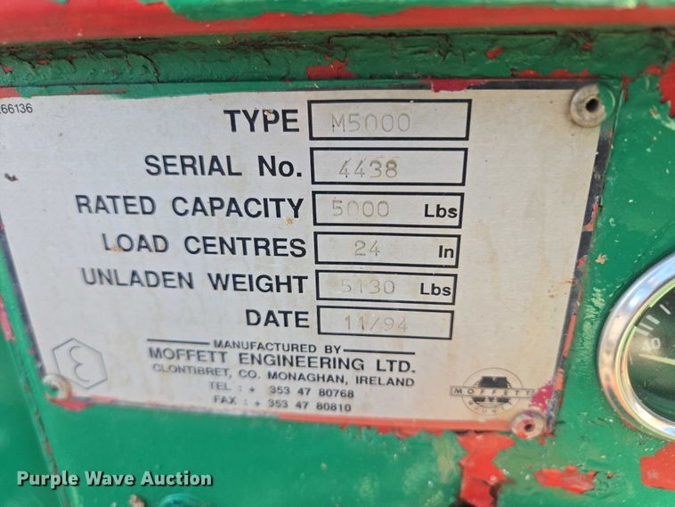 image for item EB1109 Moffett M5000 forklift