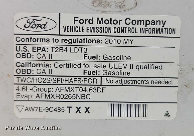 image for item EB8323 2010 Ford F150 pickup truck