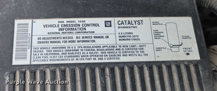 image for item EB8366 2006 Chevrolet Silverado 1500 Ext. Cab pickup truck