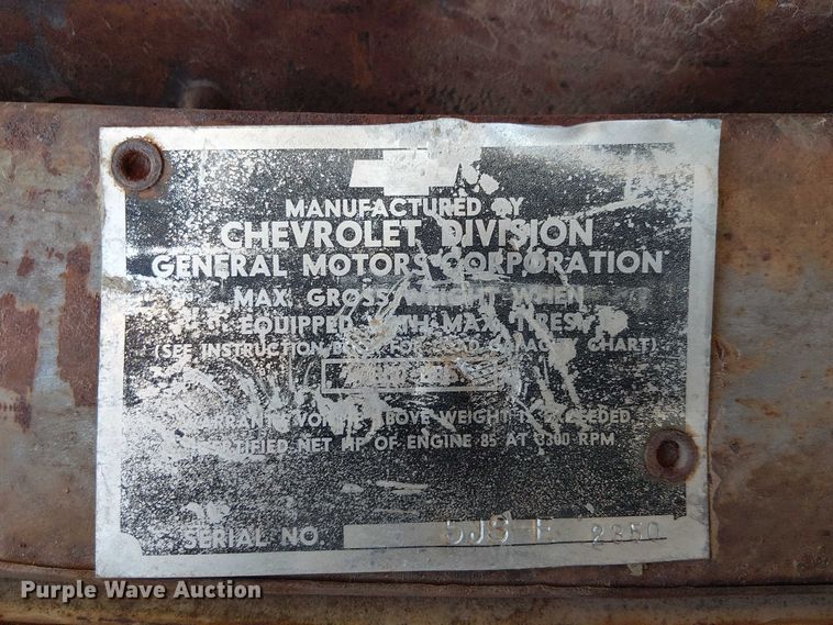 image for item EC1198 1951 Chevrolet 3800 pickup truck