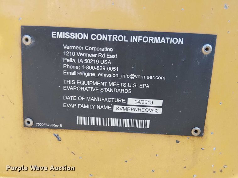 image for item EC1208 2019 Vermeer BC700XL wood chipper