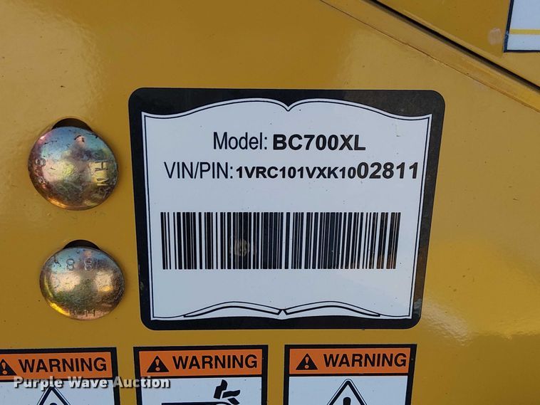 image for item EC1208 2019 Vermeer BC700XL wood chipper