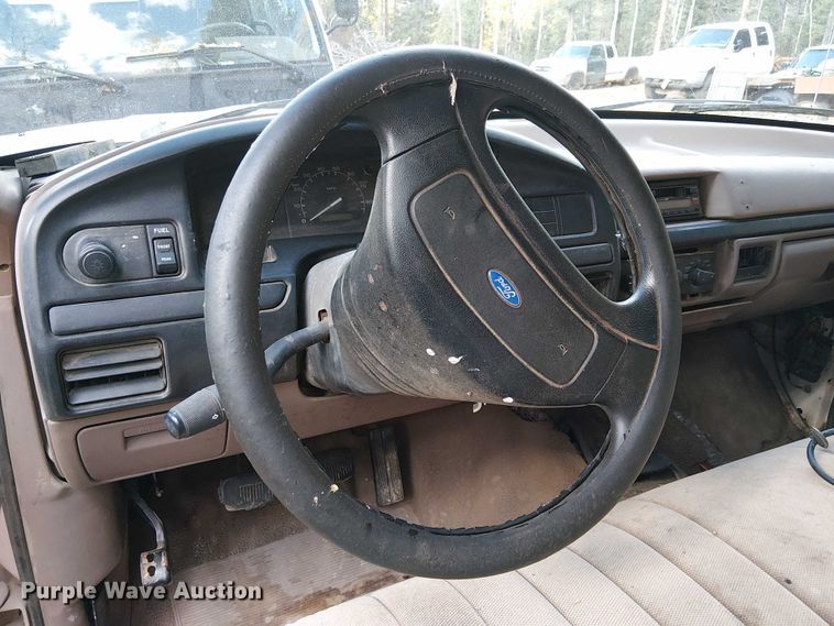 image for item EC1210 1992 Ford F Super Duty dump flatbed truck