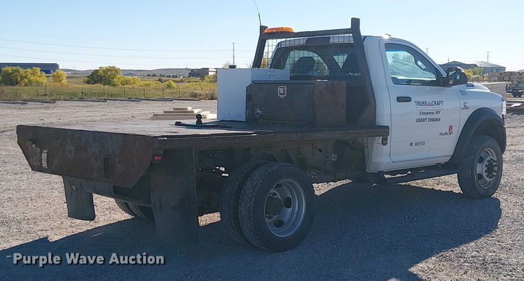 image for item EC1212 2019 RAM 5500 flatbed truck