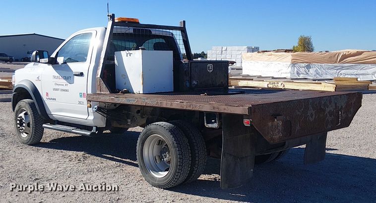 image for item EC1212 2019 RAM 5500 flatbed truck