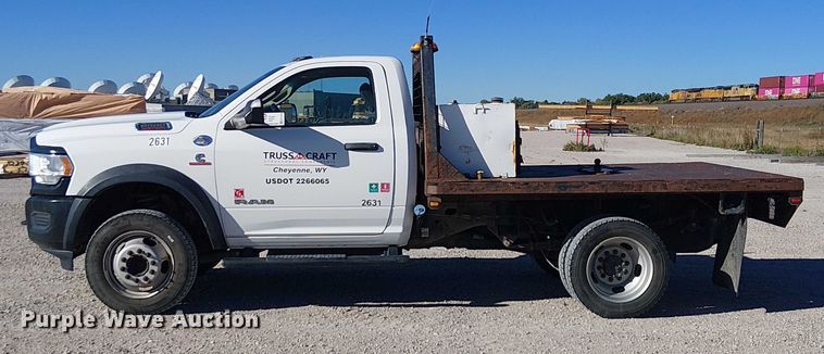 image for item EC1212 2019 RAM 5500 flatbed truck