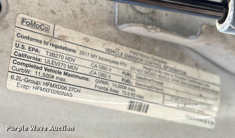 image for item EC3847 2017 Ford F350 Super Duty Crew Cab utility bed pickup truck